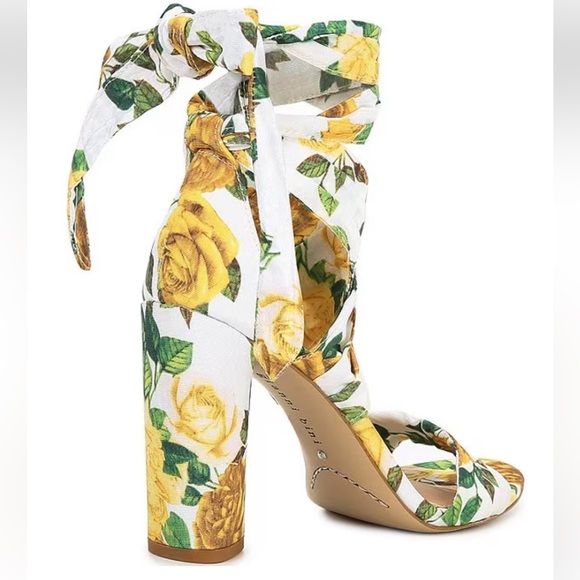 NWT Gianni Bini Astraahh Floral Print Ankle Wrap Dress Sandals Sz 8,5 - Picture 2 of 12